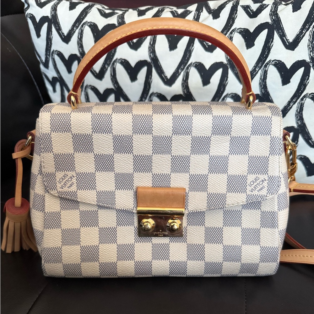 Louis Vuitton damier azur croissete